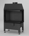 Wkład kominkowy narożny prawy HEATRO 55P BLACK