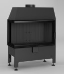Wkład kominkowy narożny lewy HEATRO 69L BLACK