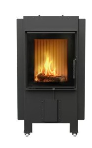 Kominek stalowy KRATKI MAGMA 13 kW (wersja zduńska) czarne wyłożenie