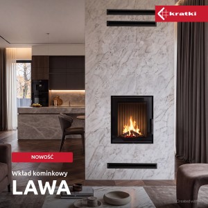 Kominek stalowy KRATKI LAWA 9 kW Ø 200